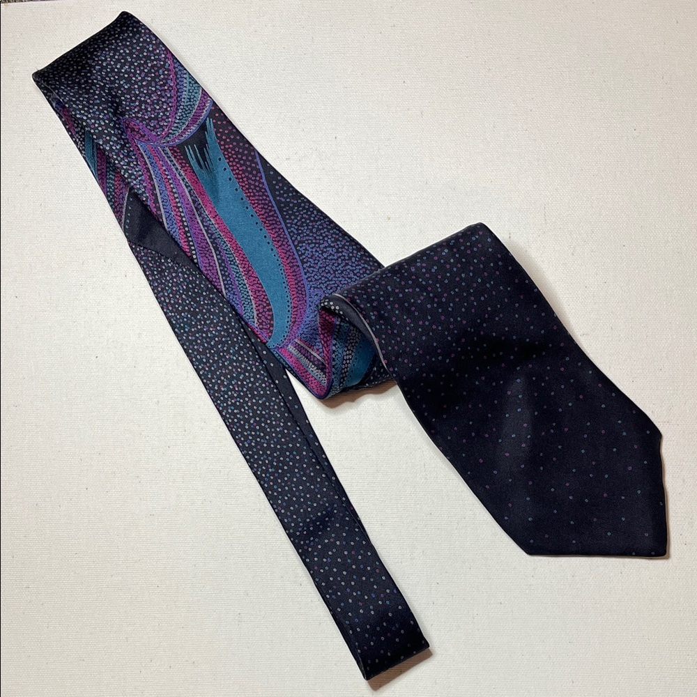 CHRISTIAN DIOR Vintage Elegant Multicolour Formal Event Business Men's Tie